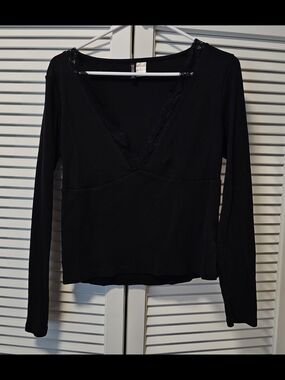 H&M Lace Longsleeve Top XL